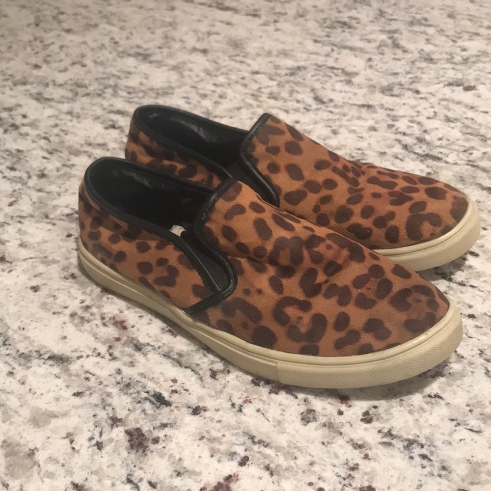 Cheetah slip ons